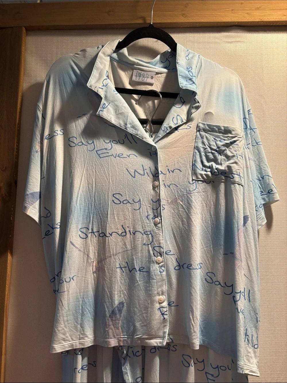 Taylor Swift 1989 Taylor’s Version Wildest Dreams Blue Cloud PJ set
